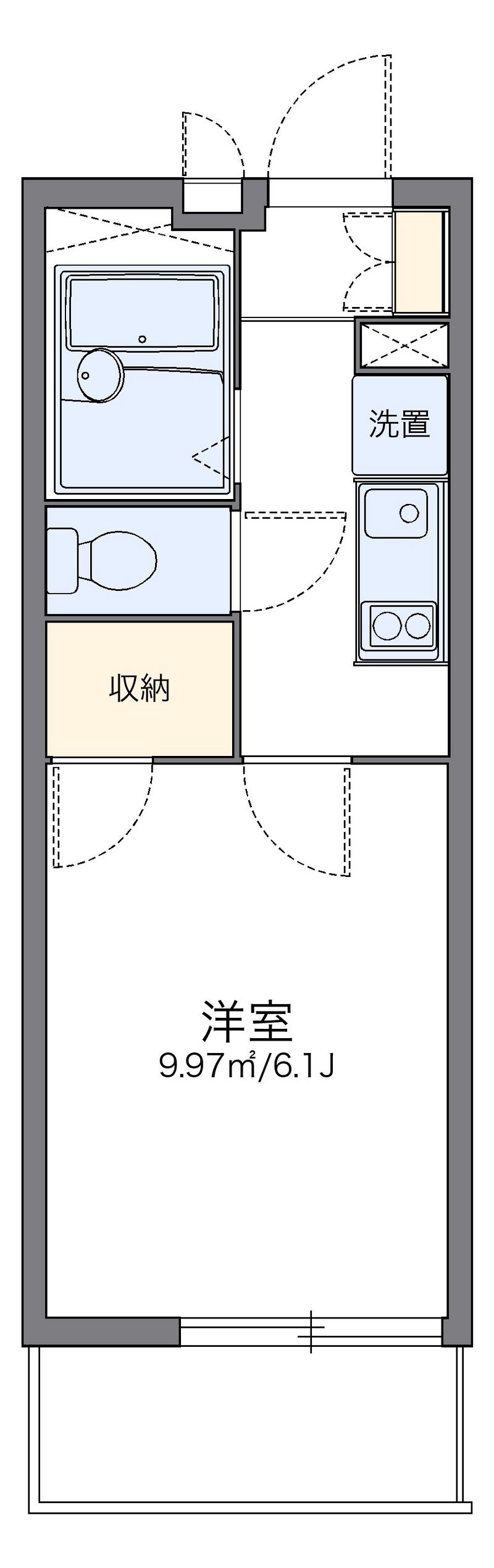 レオパレスデイジーヴィラ 間取図