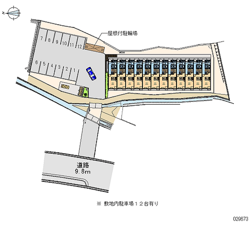 レオパレス長尾 月極駐車場