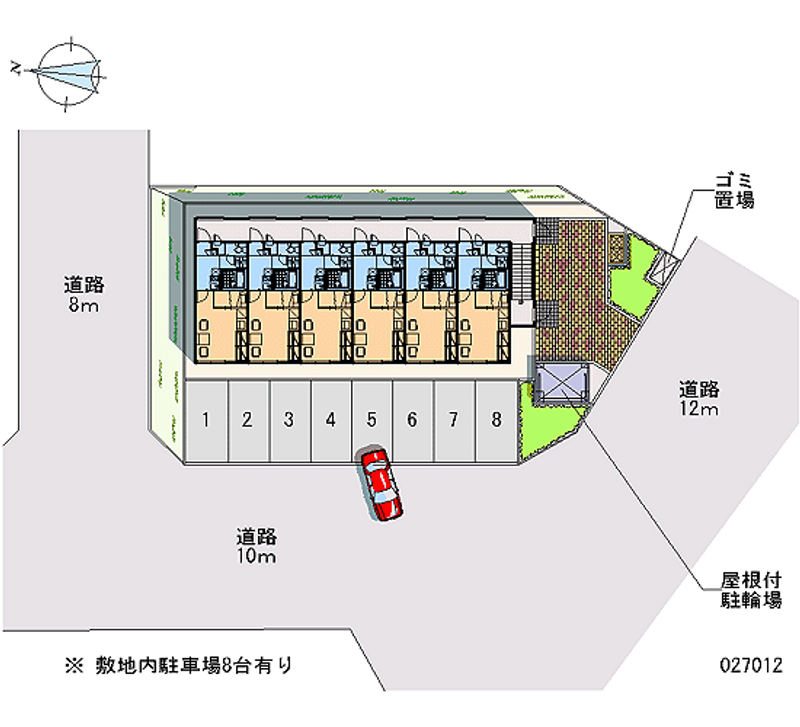 レオパレスＮＯＲＴＨＥＲＬＹ 月極駐車場