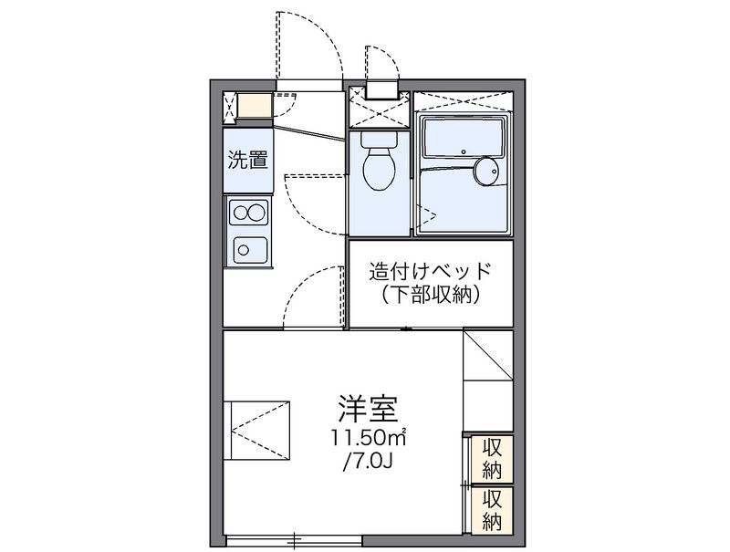 レオパレス宮前 間取図