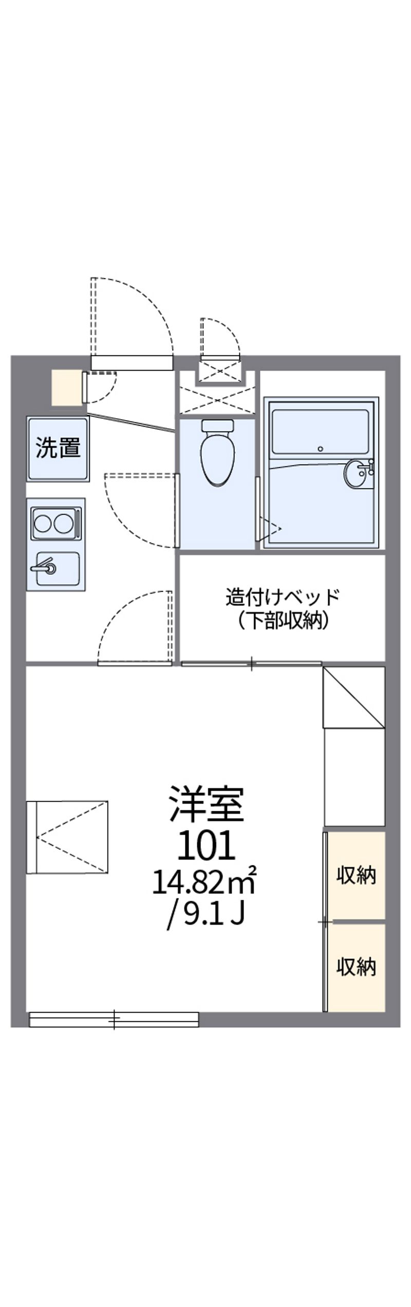 レオパレス白馬 間取図