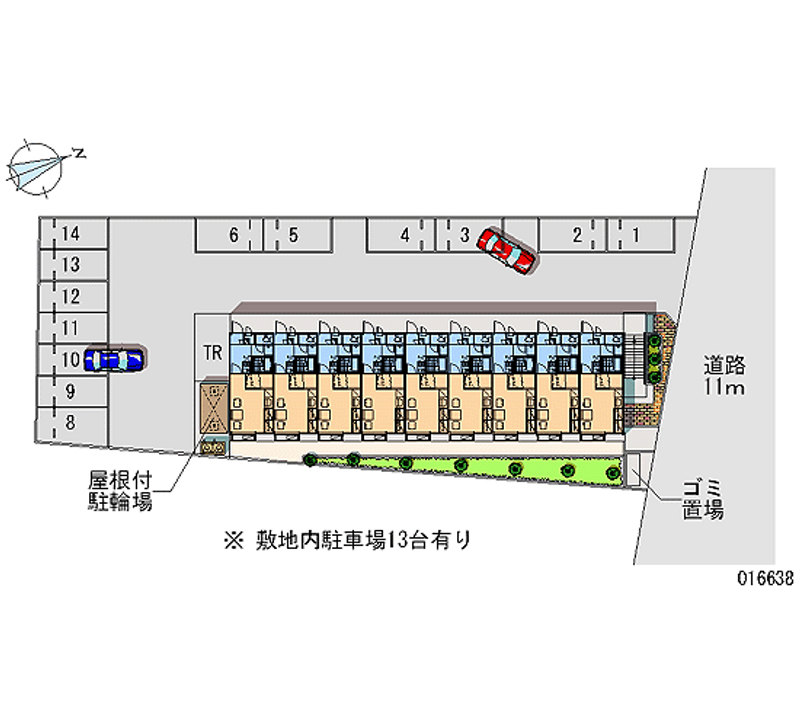 レオパレス富士 月極駐車場