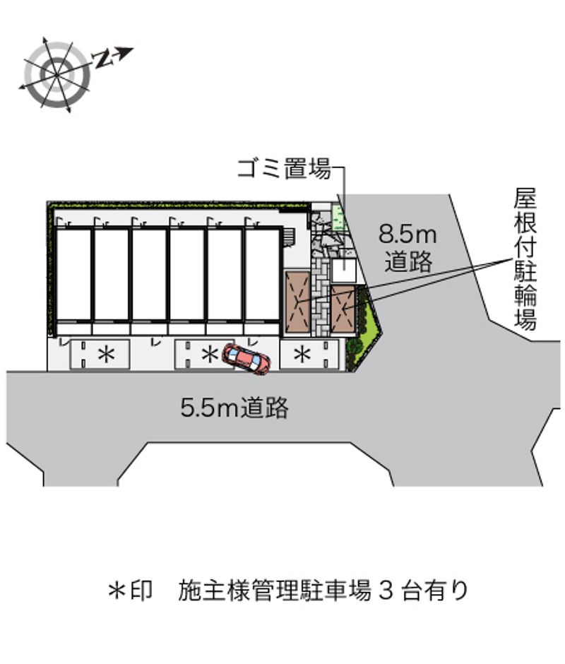 クレイノセントコージア上牧 配置図