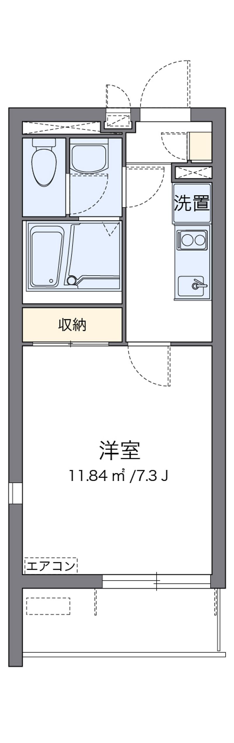 クレイノ善進本町 間取図
