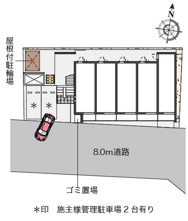 クレイノアメリアメゾン 配置図