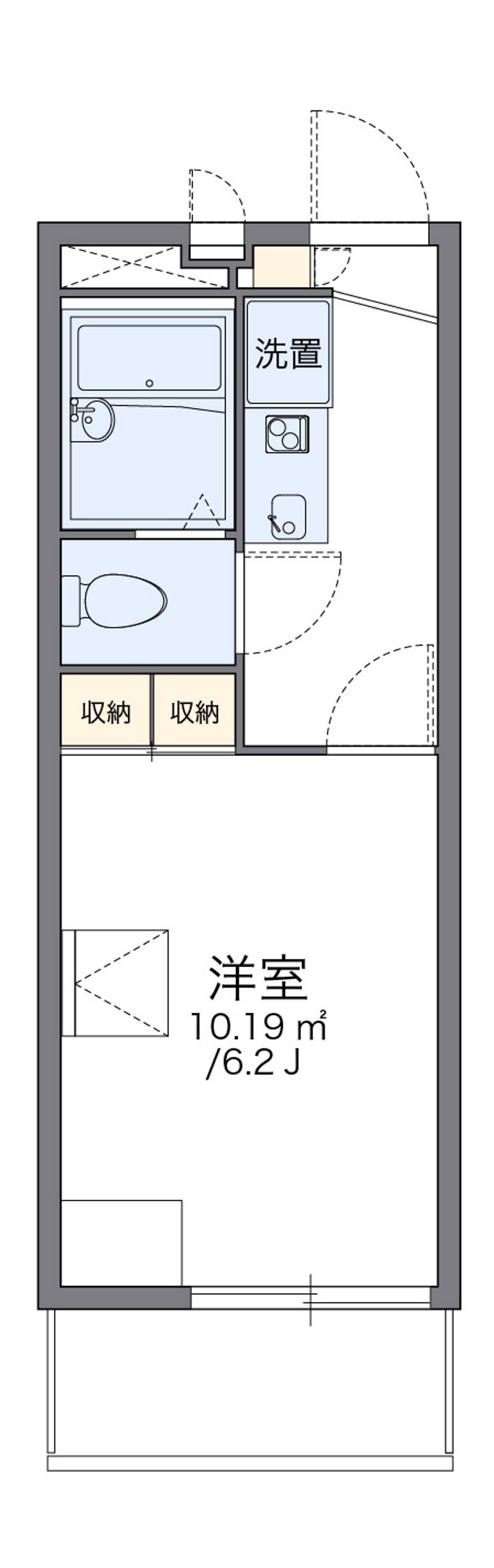レオパレスゴールドフォルム 間取図
