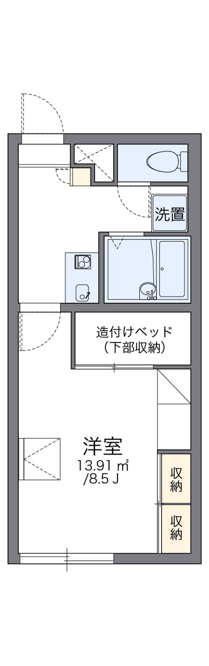 レオパレスライヤ 間取図