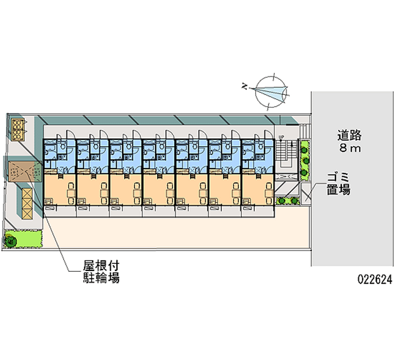 レオパレスグリーンフォレスト 区画図