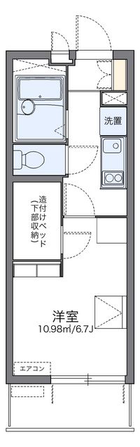 レオパレス片倉大丸 間取り図