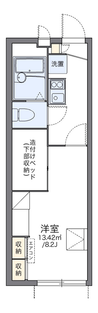 レオパレスよほろ 間取り図