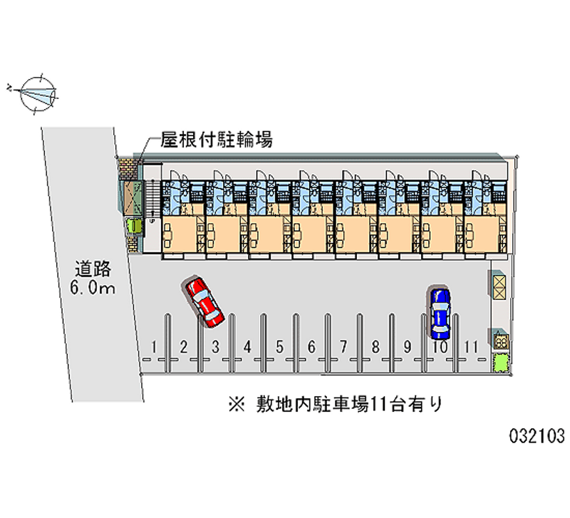 レオパレスＴＫＮⅡ 月極駐車場