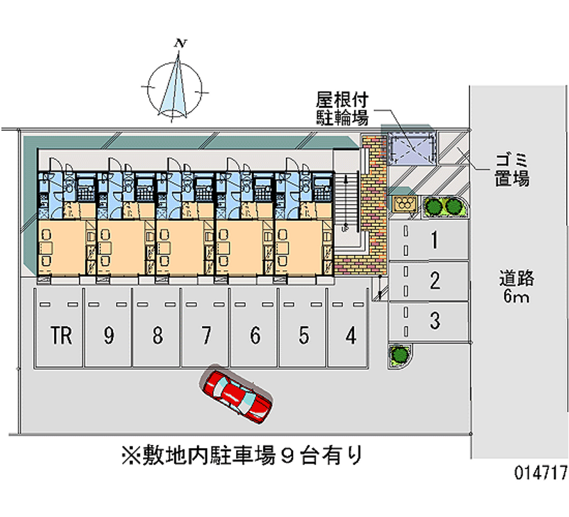 レオパレスオーリス 月極駐車場