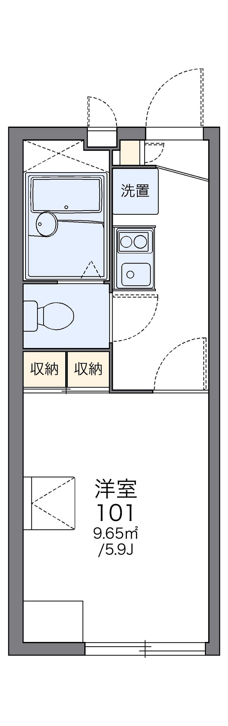 レオパレスＫＡＷＡＳＨＩ 間取図