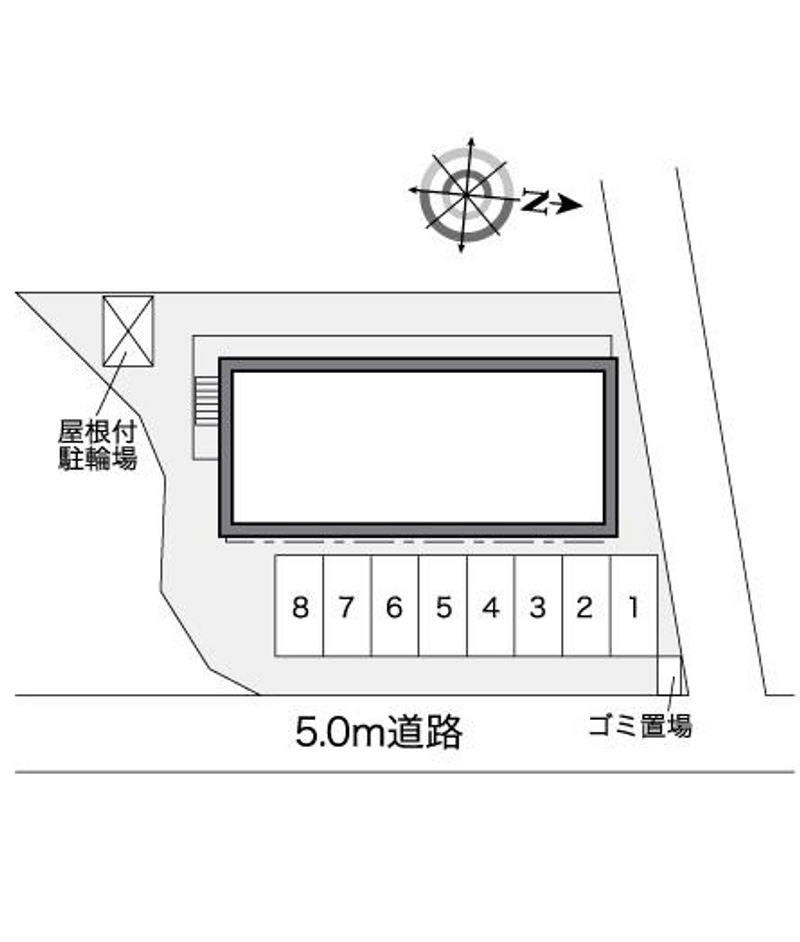 レオパレスおのまちⅡ 配置図