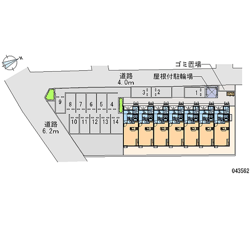 43562 bãi đậu xe hàng tháng