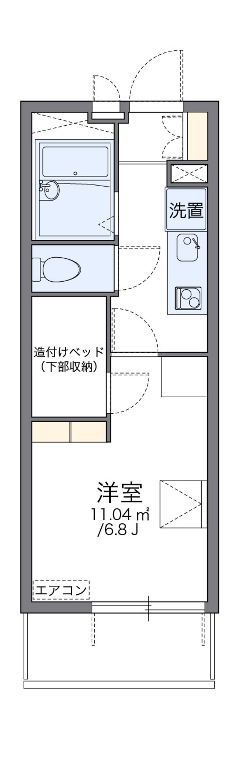 レオパレスフレンディー太閤 間取図