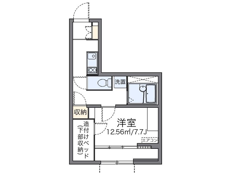 leopalace Mibu Rokkaku Floor plan