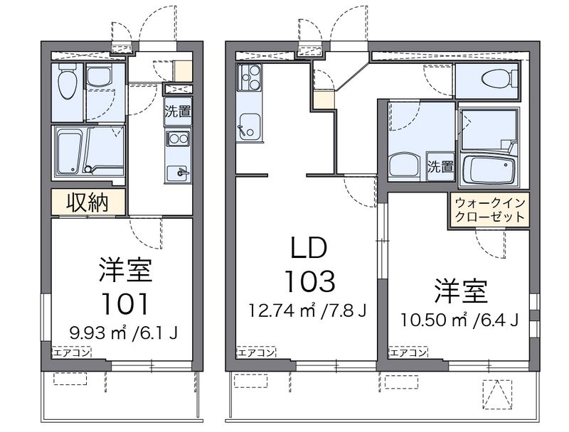 クレイノ南品川ハイツⅢ 間取図