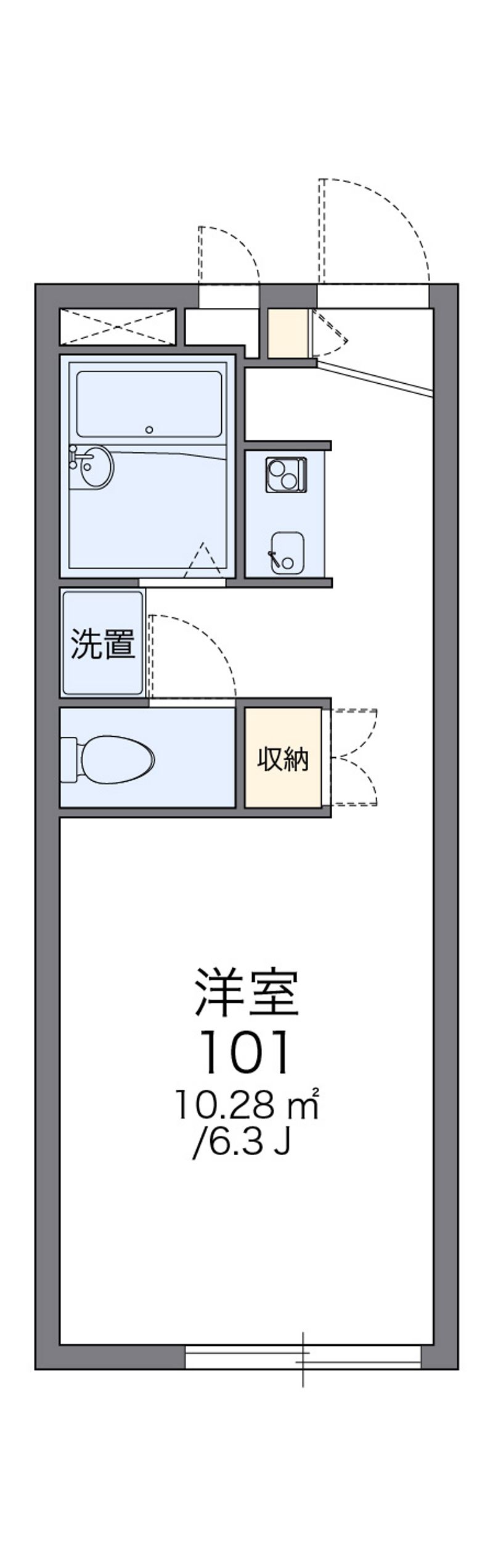 レオパレスせいざん 間取図