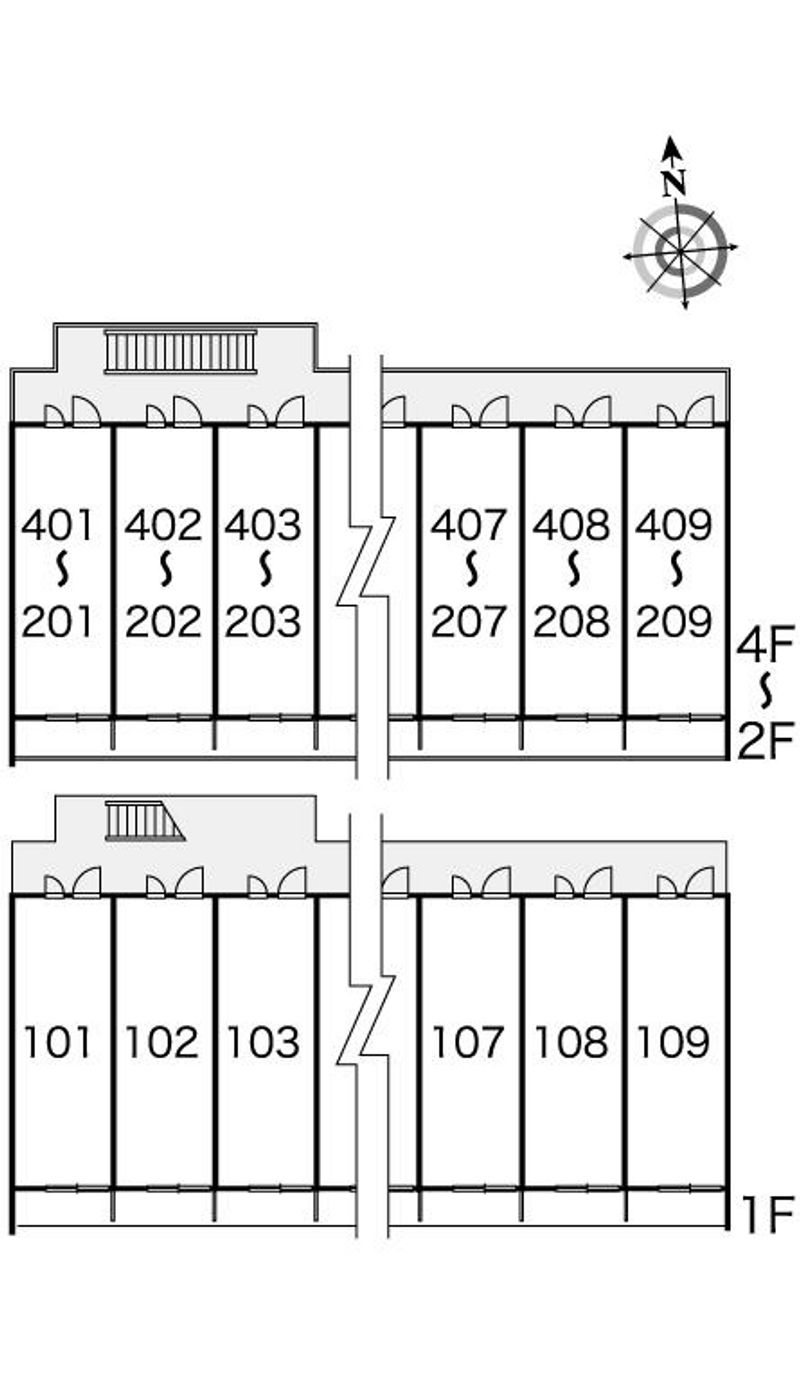 レオパレスラ　ソワ 間取り配置図