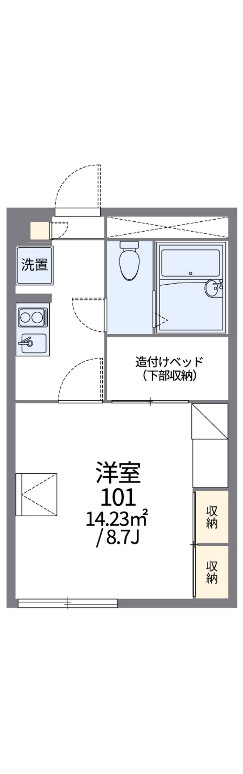 レオパレスグリーンヒル 間取図
