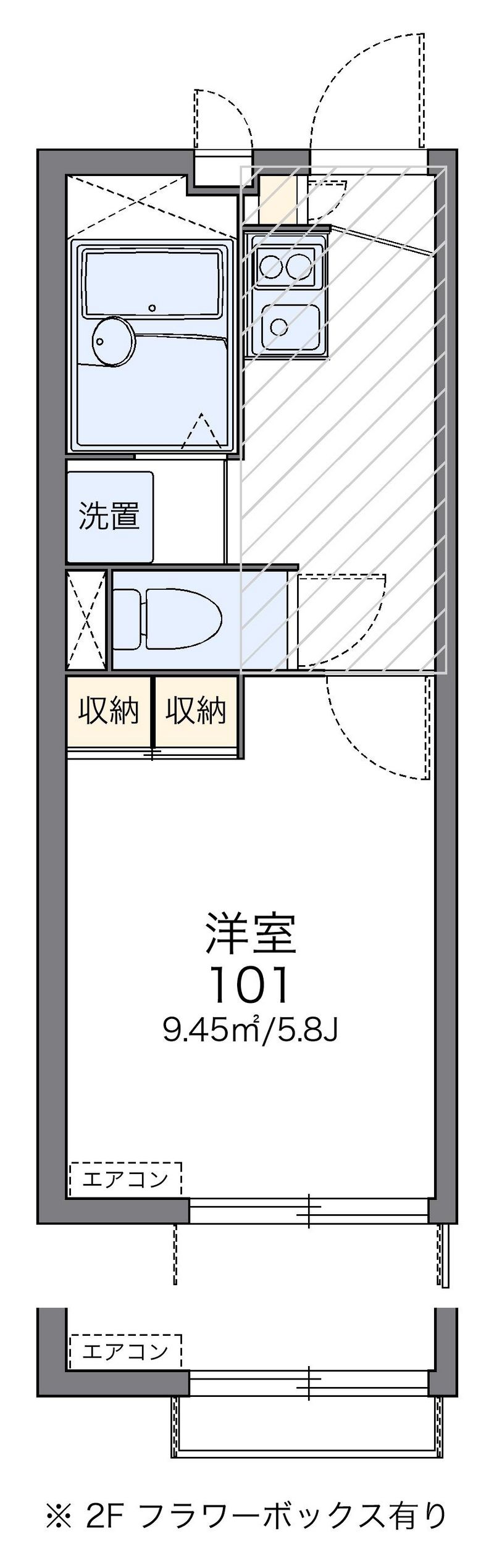 レオパレスコニファーⅡ 間取図