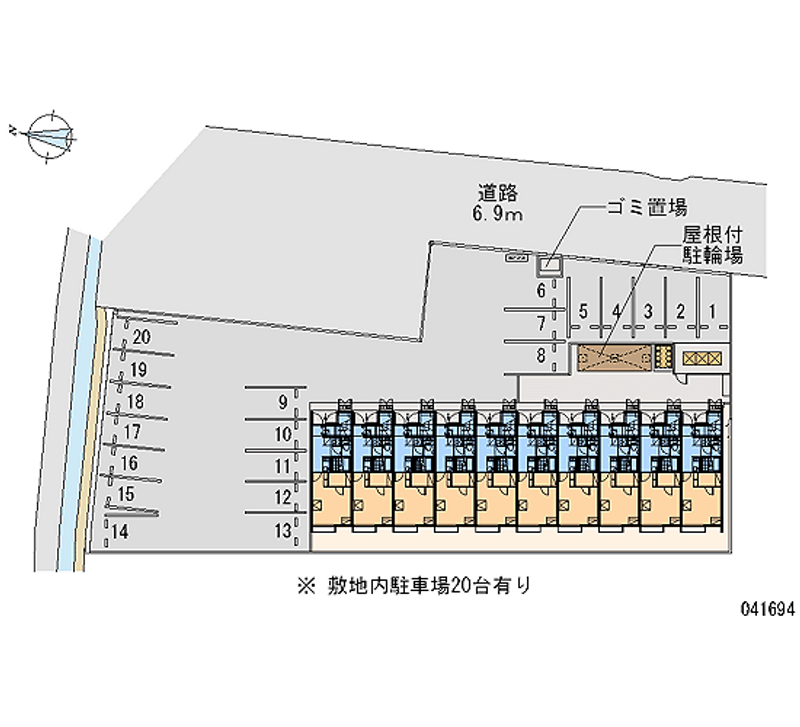 レオネクストパレス市場 月極駐車場