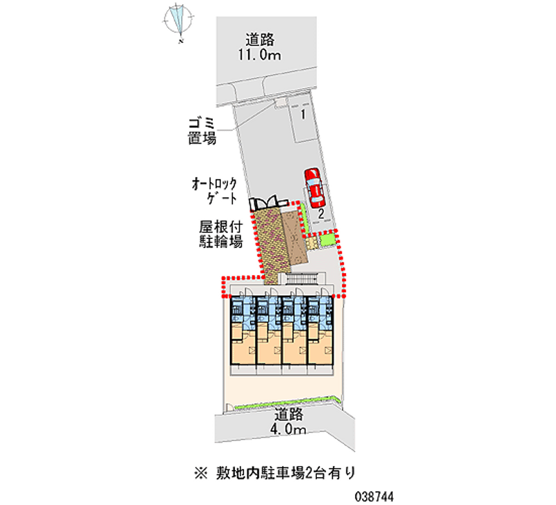 レオパレス雅 区画図