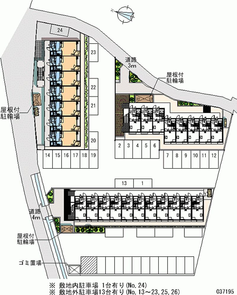 レオパレスアルピナ 月極駐車場