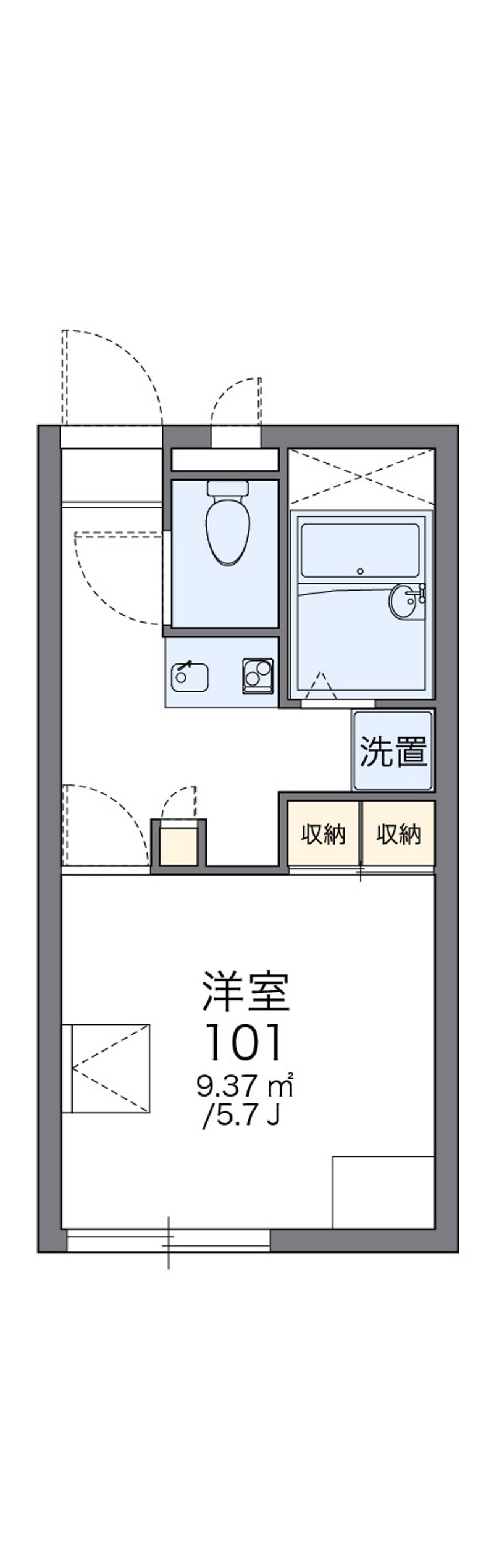 レオパレスＯｂｕＲｙｕｓｅｉ 間取図