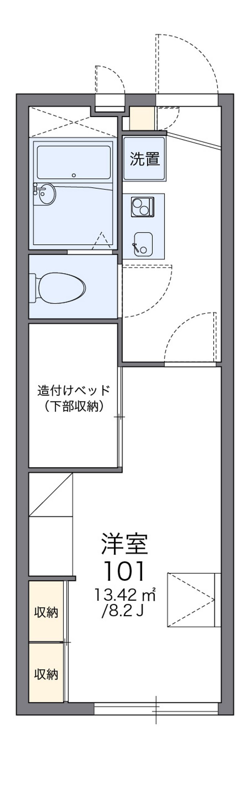 レオパレス松橋 間取図