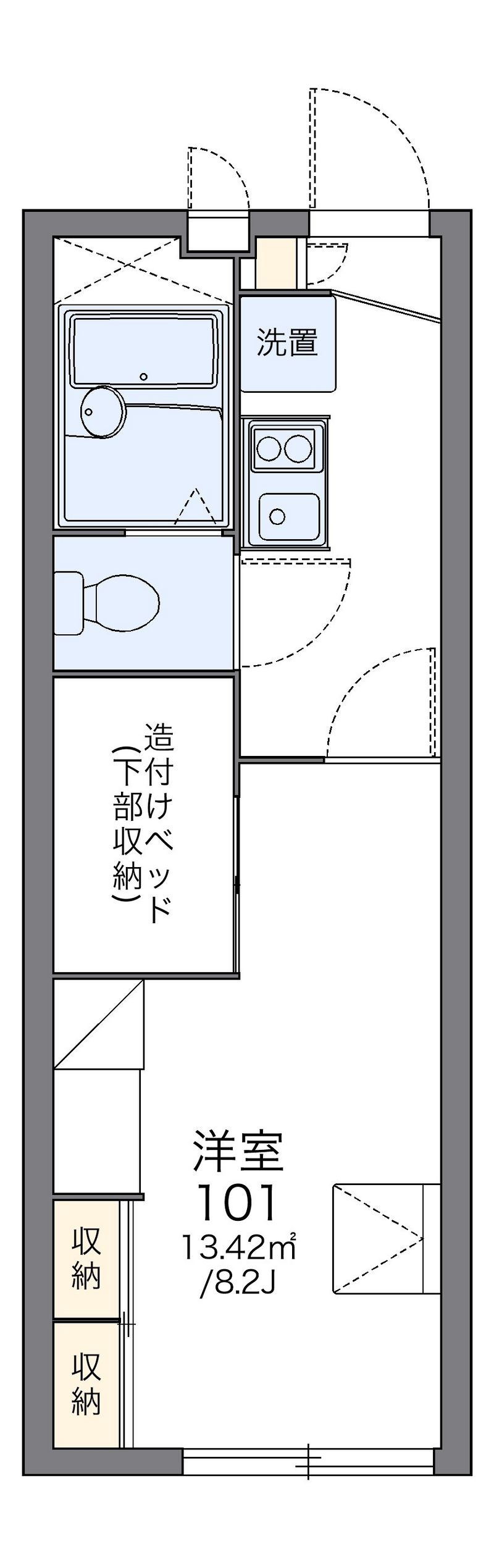 レオパレスサニーコート北新田 間取図