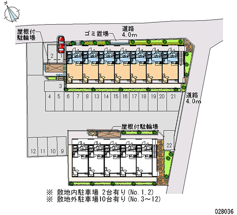 レオパレスラフォーレ風早Ⅰ 月極駐車場