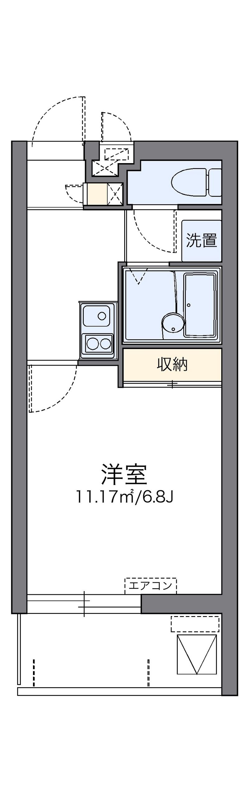 レオパレスヒルサイド松尾Ⅰ 間取り