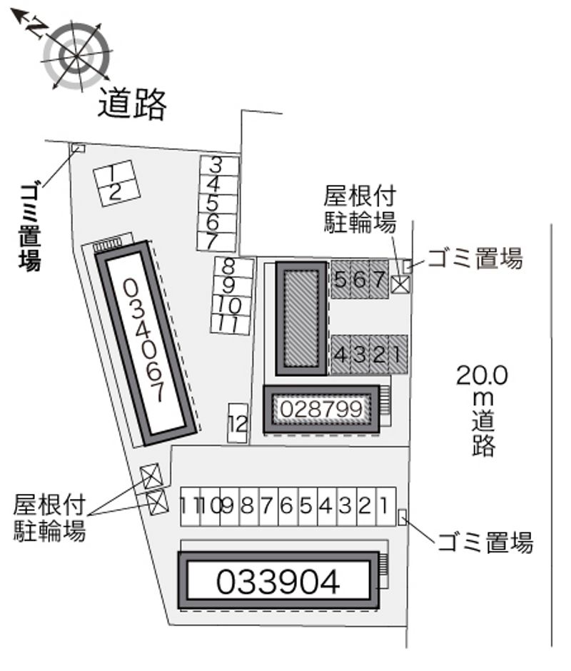 レオパレスアマーレ　サッポロ 配置図