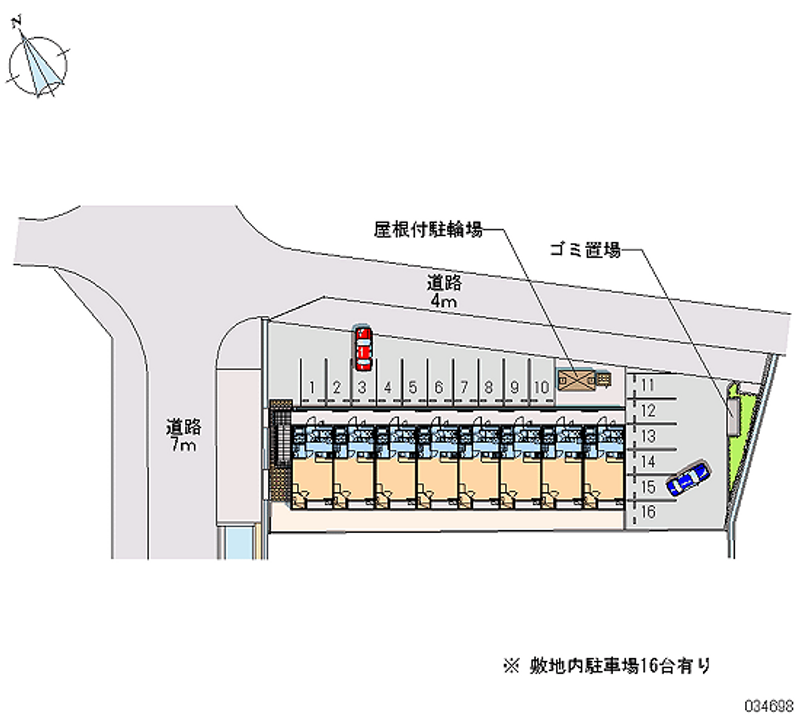 レオパレスｍａｐｌｅ 月極駐車場