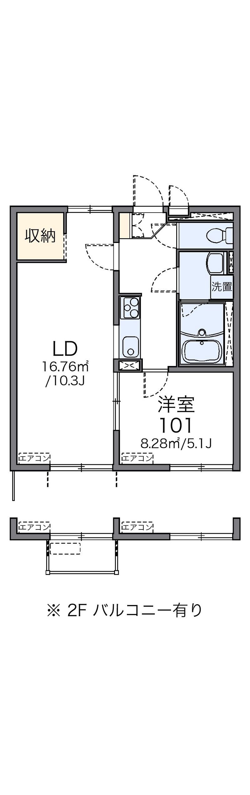 レオネクストＯＨＡＮＡ 間取図