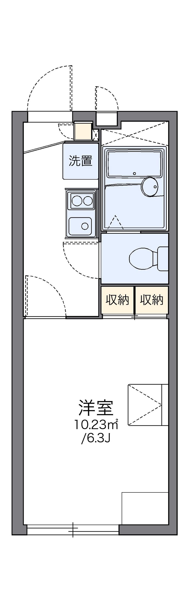 レオパレスフォレストフラワー 間取図
