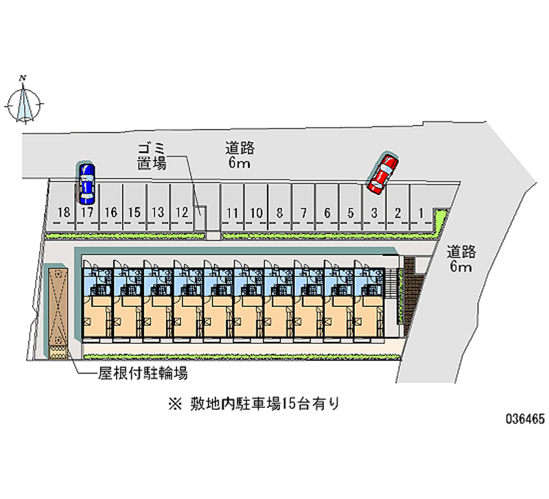 レオパレスグリーングラス 月極駐車場