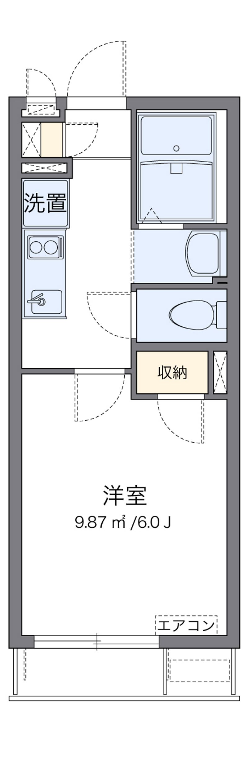 クレイノ空港南Ⅳ 間取り