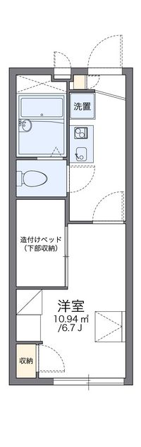 レオパレスアクエリアス西院 間取り図