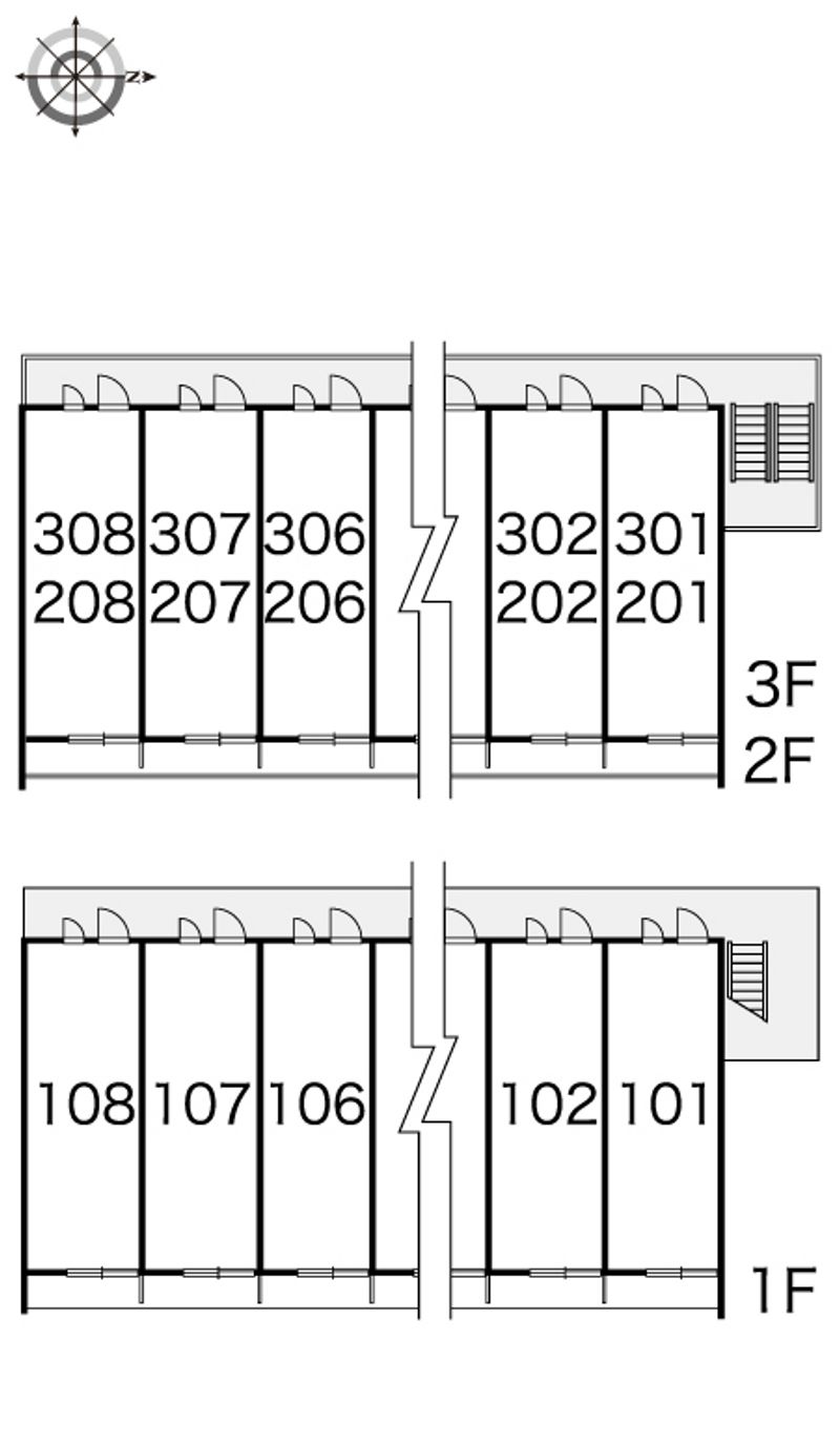 レオパレスピアット 間取配置図