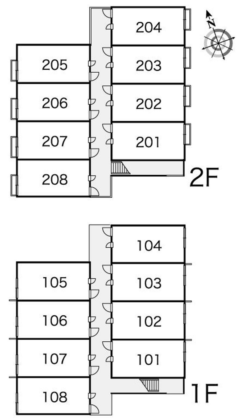 レオパレスステージア 間取配置図