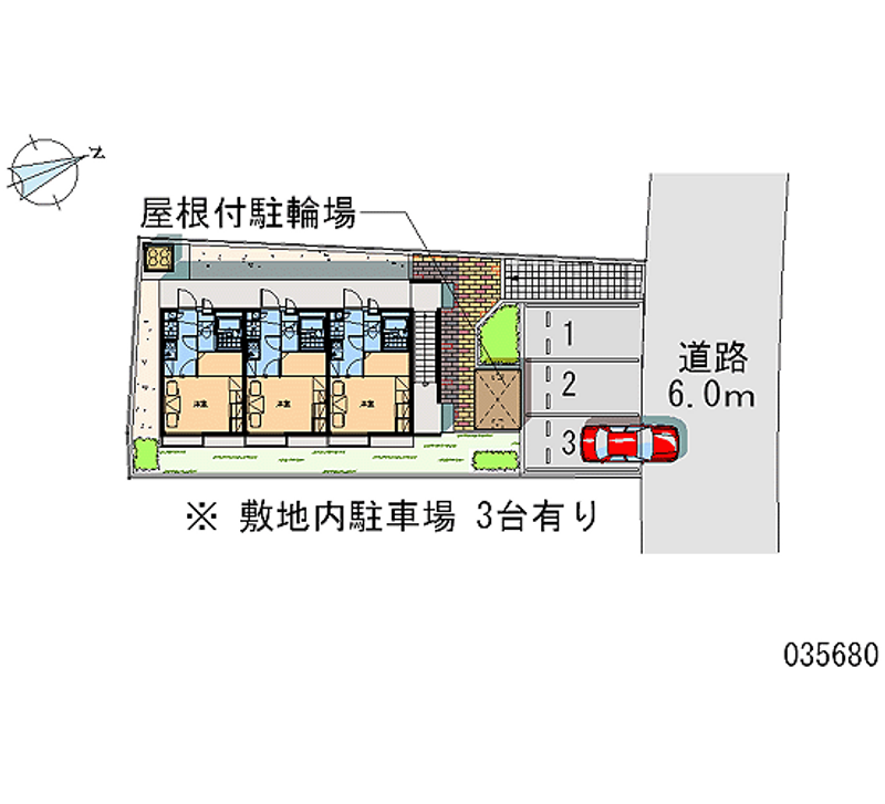 レオパレスＹ　有松 区画図