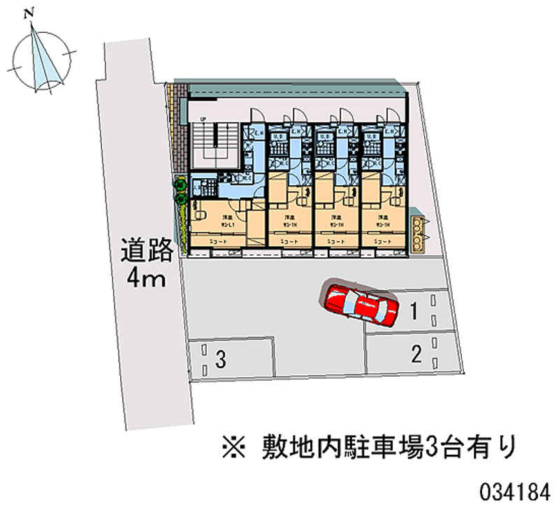 レオパレスてぃーだ 月極駐車場