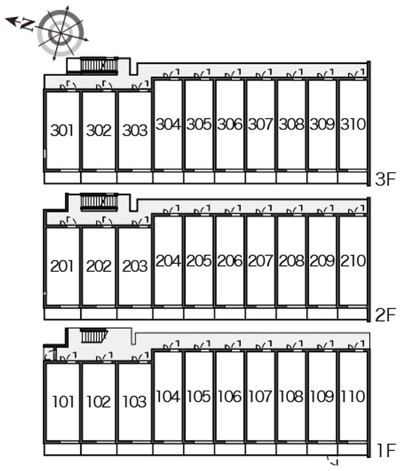 クレイノオリーブハウス　ネオ 間取配置図