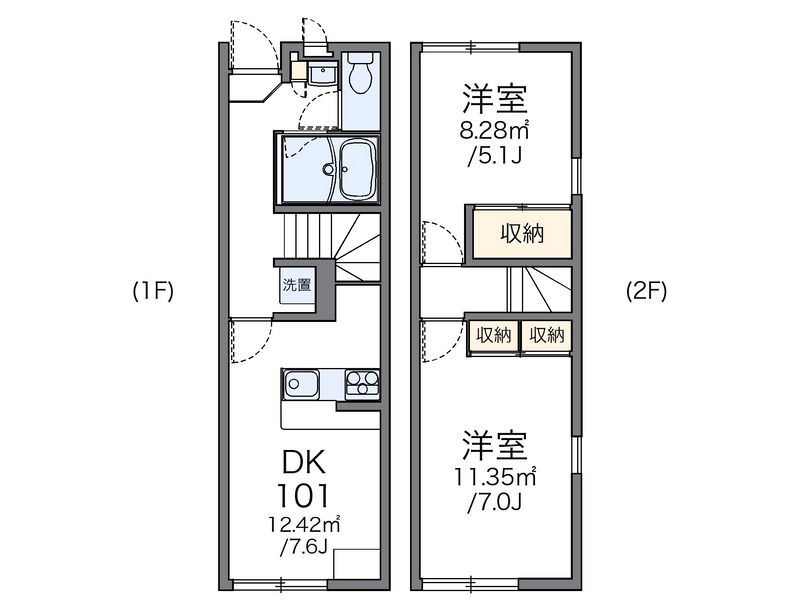 レオパレスラ　ルーナＡ 間取図
