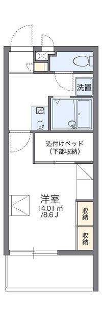 レオパレス新都心マティダ 間取り図