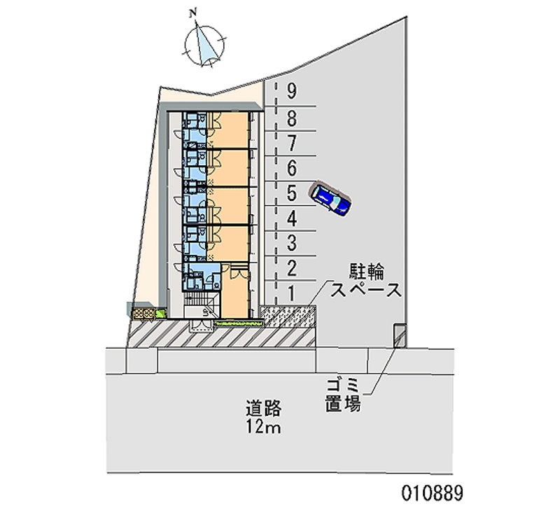 レオパレスフレーズ壱番館 月極駐車場