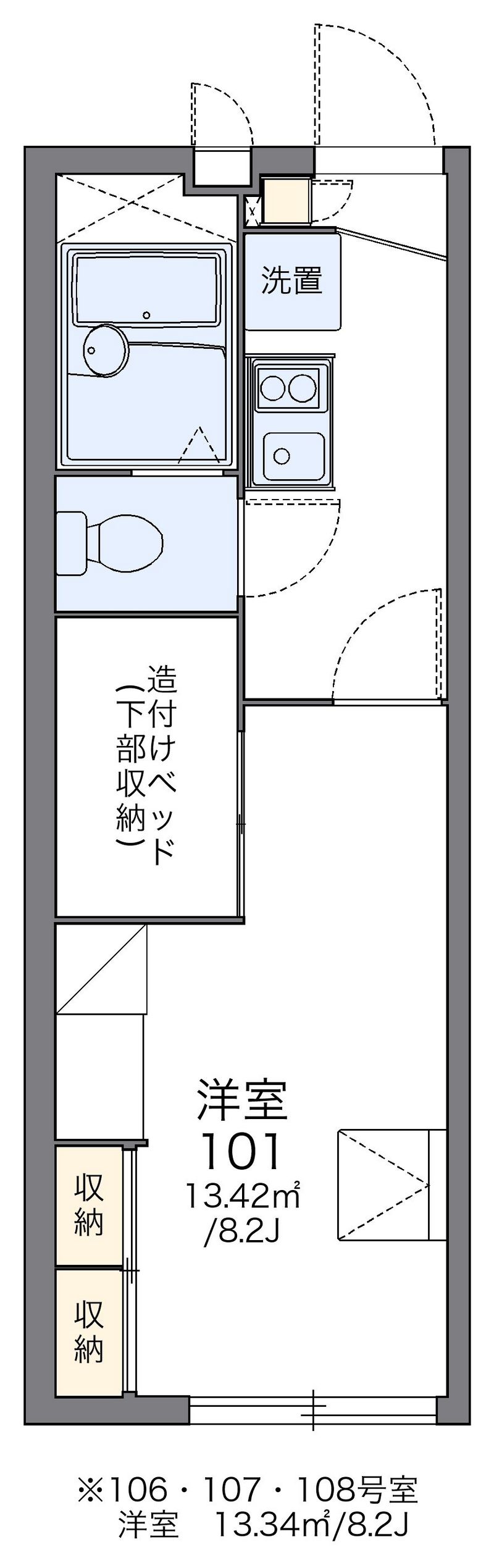 レオパレスディア　コート　３ 間取図